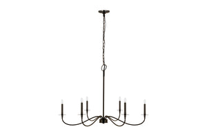 Z-Lite - 2301-42MB - Six Light Chandelier - Arrington - Matte Black