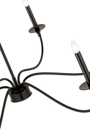 Z-Lite - 2301-42MB - Six Light Chandelier - Arrington - Matte Black