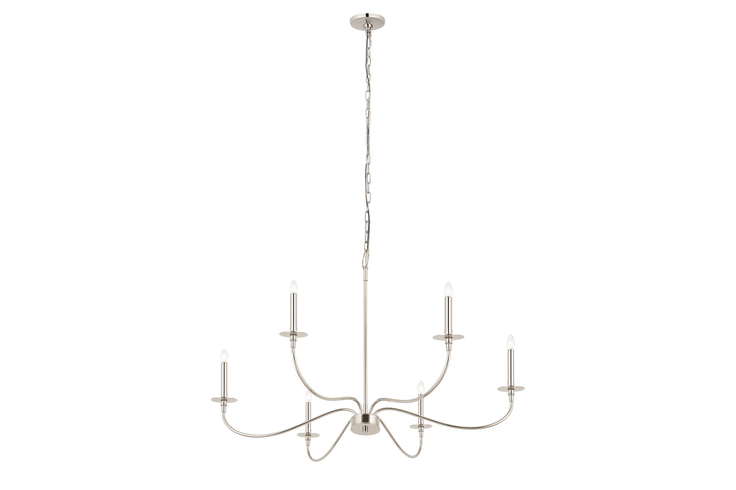 Z-Lite - 2301-42PN - Six Light Chandelier - Arrington - Polished Nickel