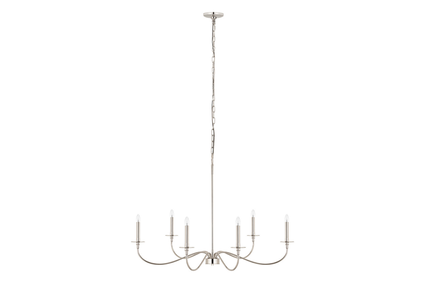 Z-Lite - 2301-42PN - Six Light Chandelier - Arrington - Polished Nickel