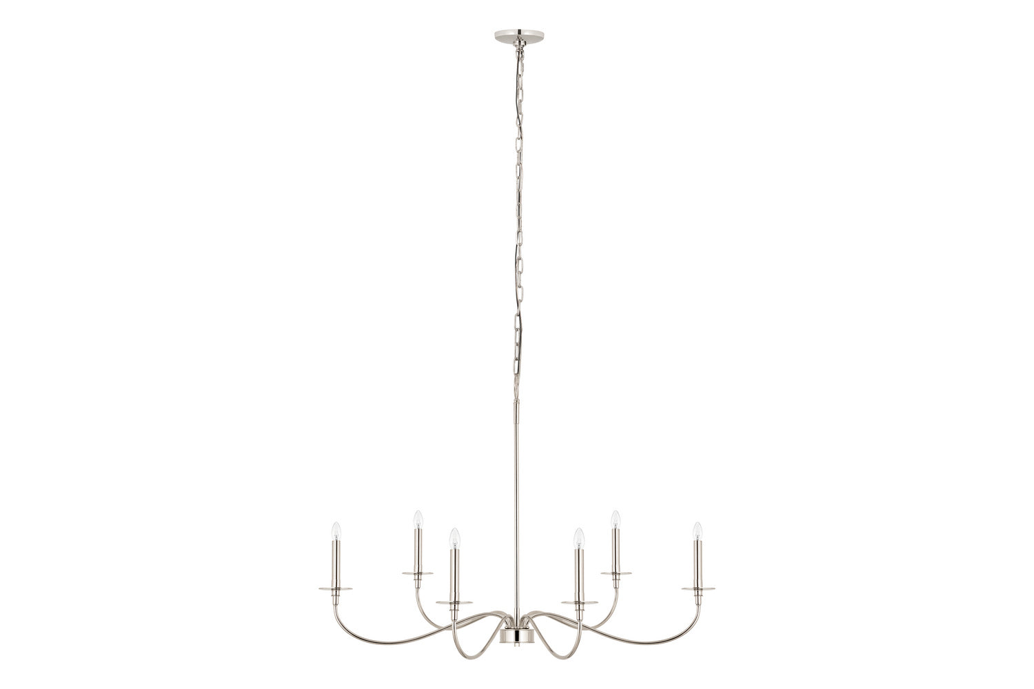 Z-Lite - 2301-42PN - Six Light Chandelier - Arrington - Polished Nickel