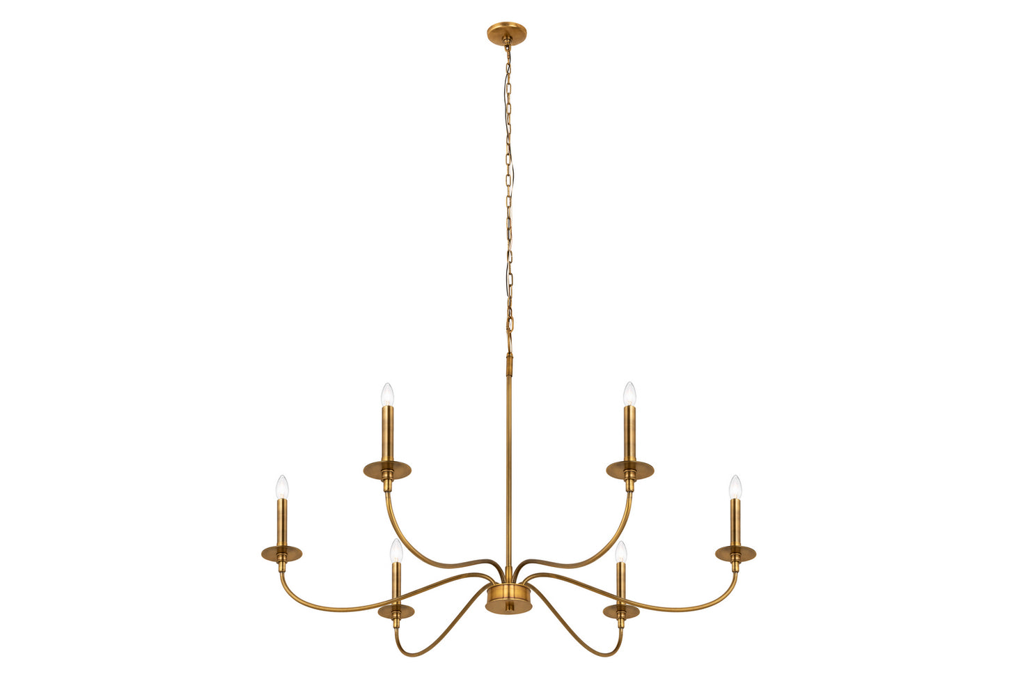 Z-Lite - 2301-42RB - Six Light Chandelier - Arrington - Rubbed Brass