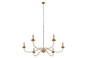 Z-Lite - 2301-42RB - Six Light Chandelier - Arrington - Rubbed Brass