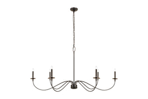 Z-Lite - 2301-63BP - Six Light Chandelier - Arrington - Plated Bronze