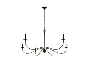 Z-Lite - 2301-63MB - Six Light Chandelier - Arrington - Matte Black