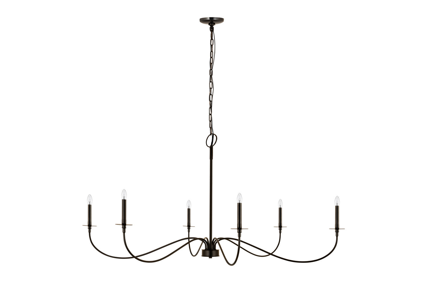 Z-Lite - 2301-63MB - Six Light Chandelier - Arrington - Matte Black