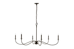 Z-Lite - 2301-63MB - Six Light Chandelier - Arrington - Matte Black