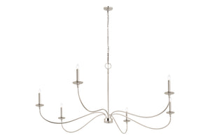 Z-Lite - 2301-63PN - Six Light Chandelier - Arrington - Polished Nickel