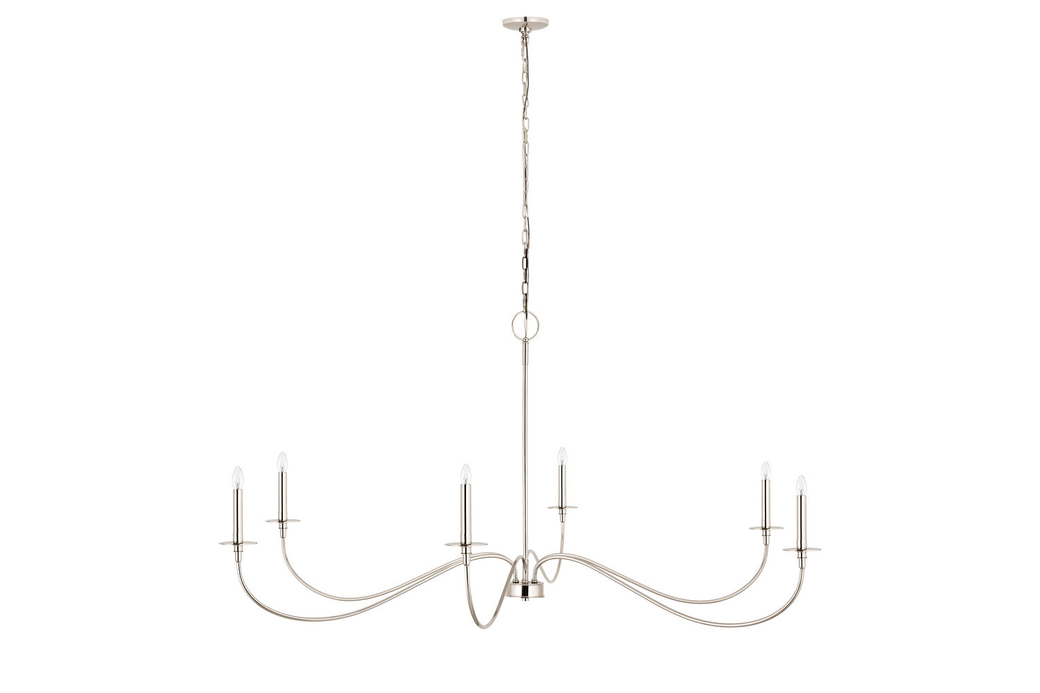 Z-Lite - 2301-63PN - Six Light Chandelier - Arrington - Polished Nickel