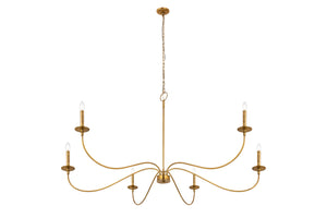 Z-Lite - 2301-63RB - Six Light Chandelier - Arrington - Rubbed Brass