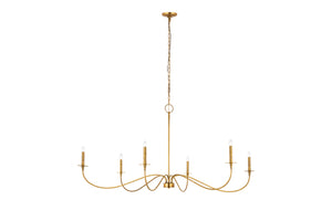 Z-Lite - 2301-63RB - Six Light Chandelier - Arrington - Rubbed Brass