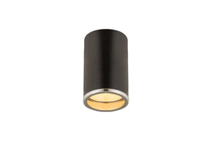 Z-Lite - 2303F1-MB-CH - One Light Flush Mount - Arlo - Matte Black / Chrome