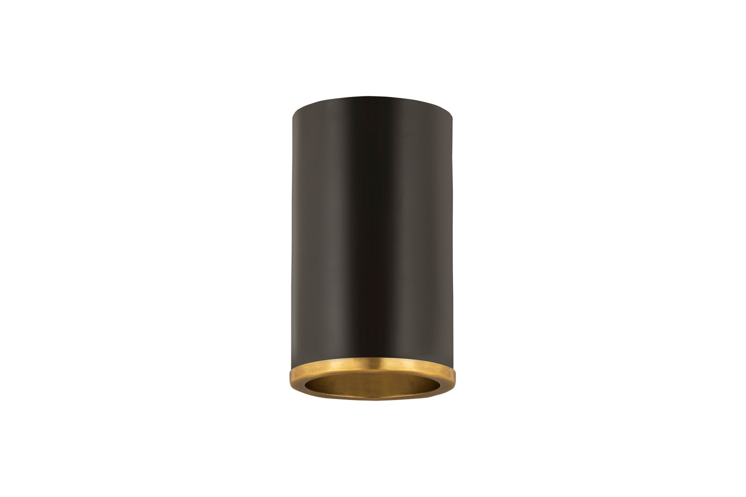 Z-Lite - 2303F1-MB-RB - One Light Flush Mount - Arlo - Matte Black / Rubbed Brass