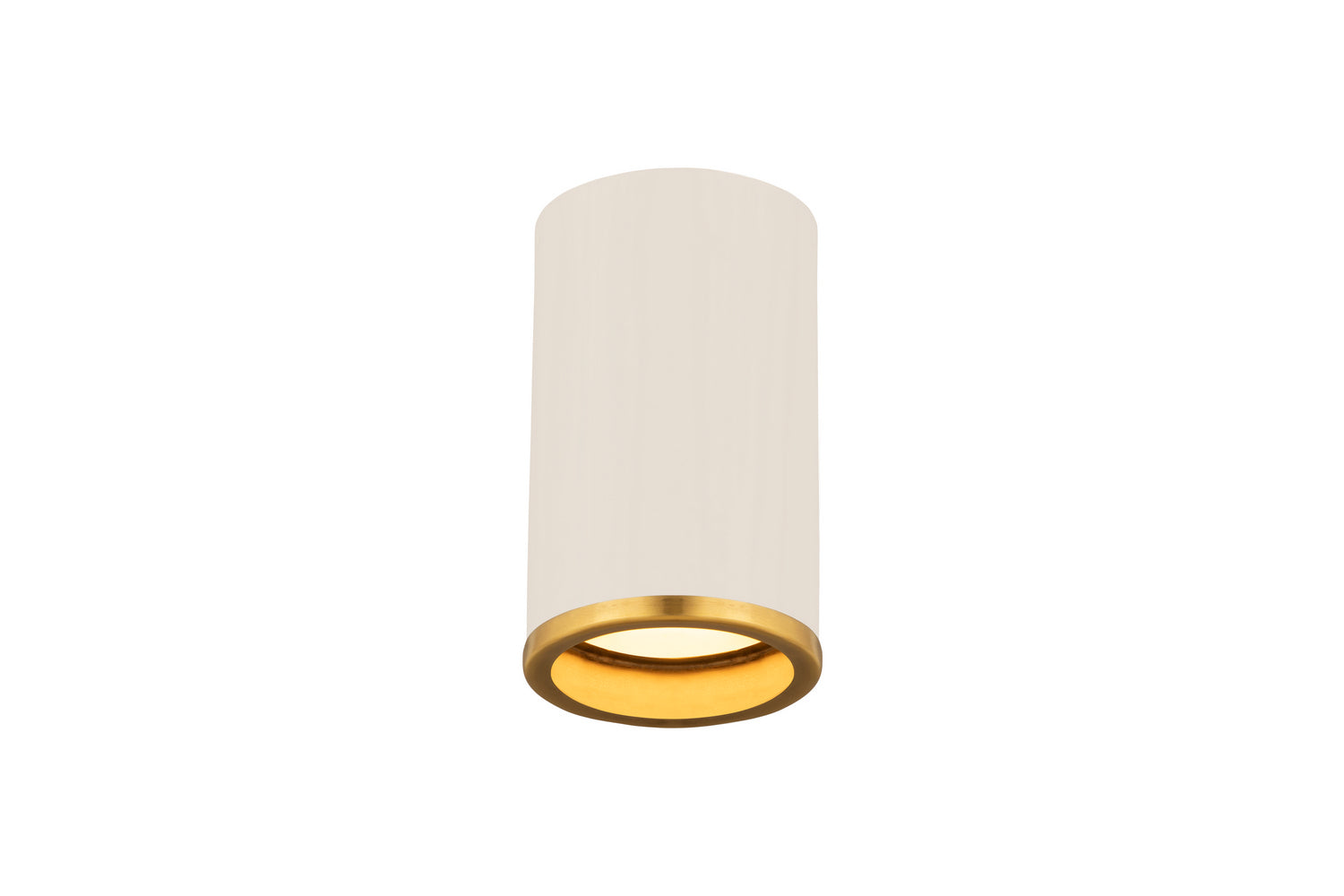 Z-Lite - 2303F1-MW-RB - One Light Flush Mount - Arlo - Matte White / Rubbed Brass