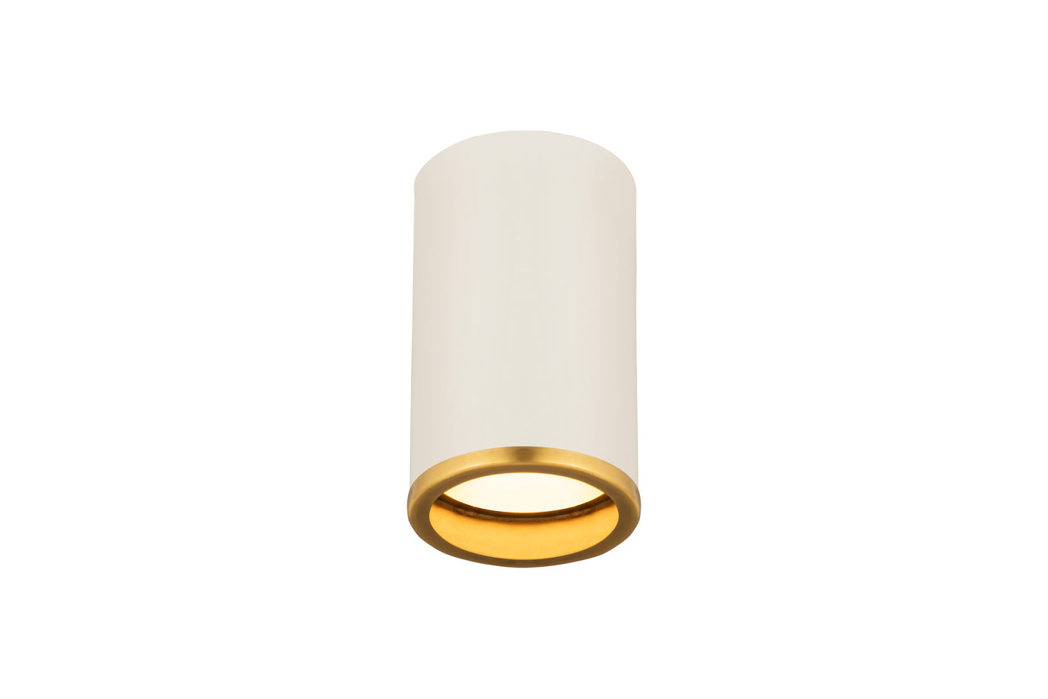 Z-Lite - 2303F1-MW-RB - One Light Flush Mount - Arlo - Matte White / Rubbed Brass