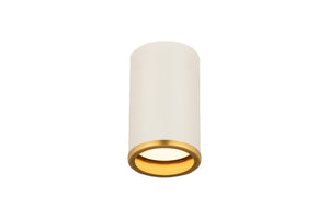 Z-Lite - 2303F1-MW-RB - One Light Flush Mount - Arlo - Matte White / Rubbed Brass