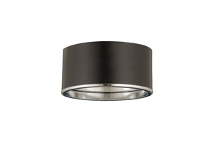 Z-Lite - 2303F2-MB-CH - Two Light Flush Mount - Arlo - Matte Black / Chrome