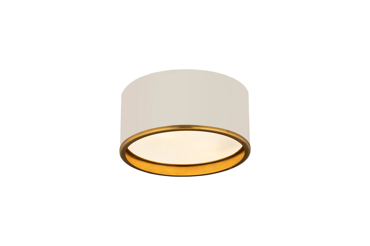 Z-Lite - 2303F2-MW-RB - Two Light Flush Mount - Arlo - Matte White / Rubbed Brass