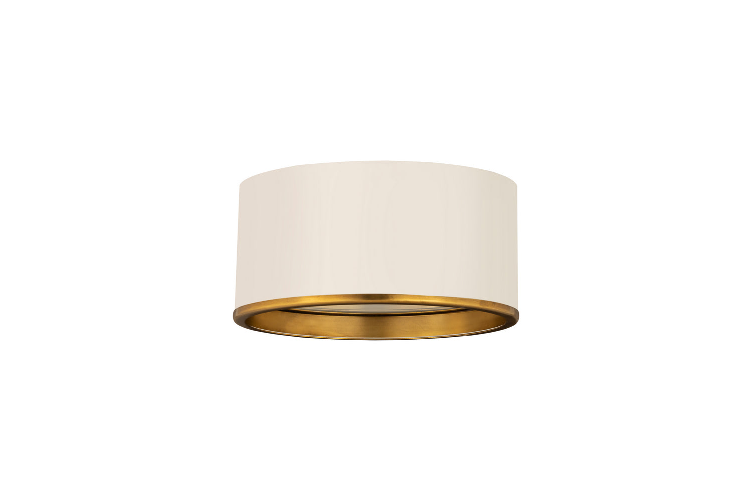 Z-Lite - 2303F2-MW-RB - Two Light Flush Mount - Arlo - Matte White / Rubbed Brass