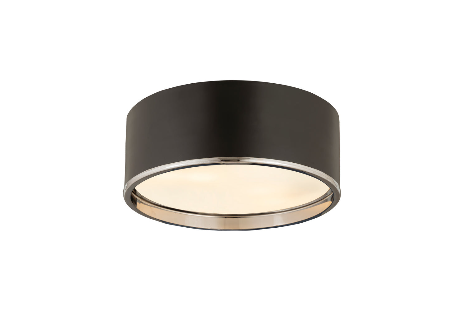 Z-Lite - 2303F3-MB-CH - Three Light Flush Mount - Arlo - Matte Black / Chrome