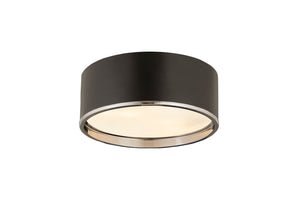 Z-Lite - 2303F3-MB-CH - Three Light Flush Mount - Arlo - Matte Black / Chrome