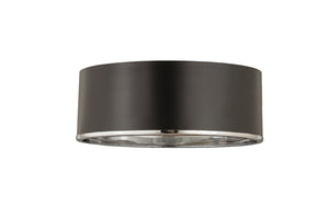 Z-Lite - 2303F3-MB-CH - Three Light Flush Mount - Arlo - Matte Black / Chrome