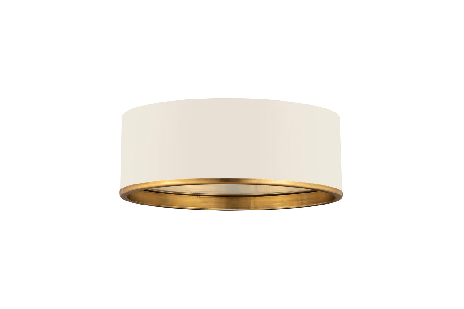 Z-Lite - 2303F3-MW-RB - Three Light Flush Mount - Arlo - Matte White / Rubbed Brass