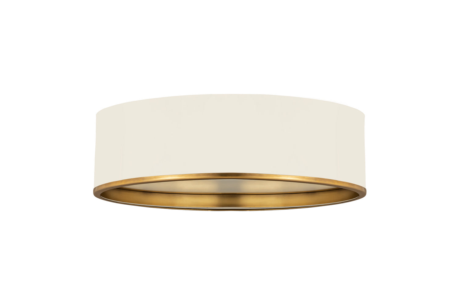 Z-Lite - 2303F4-MW-RB - Four Light Flush Mount - Arlo - Matte White / Rubbed Brass