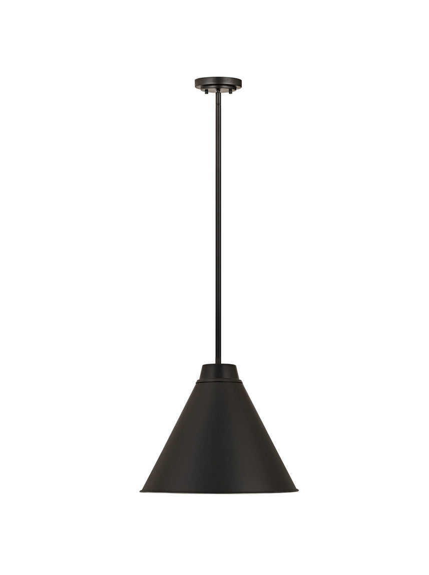 Z-Lite - 6011P18-MB - One Light Pendant - Eaton - Matte Black