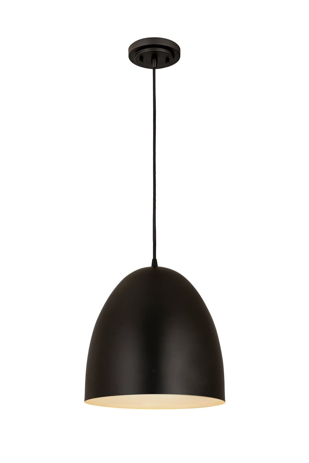 Z-Lite - 6012P12-SBK - One Light Pendant - Z-Studio - Satin Black