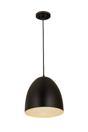 Z-Lite - 6012P12-SBK - One Light Pendant - Z-Studio - Satin Black