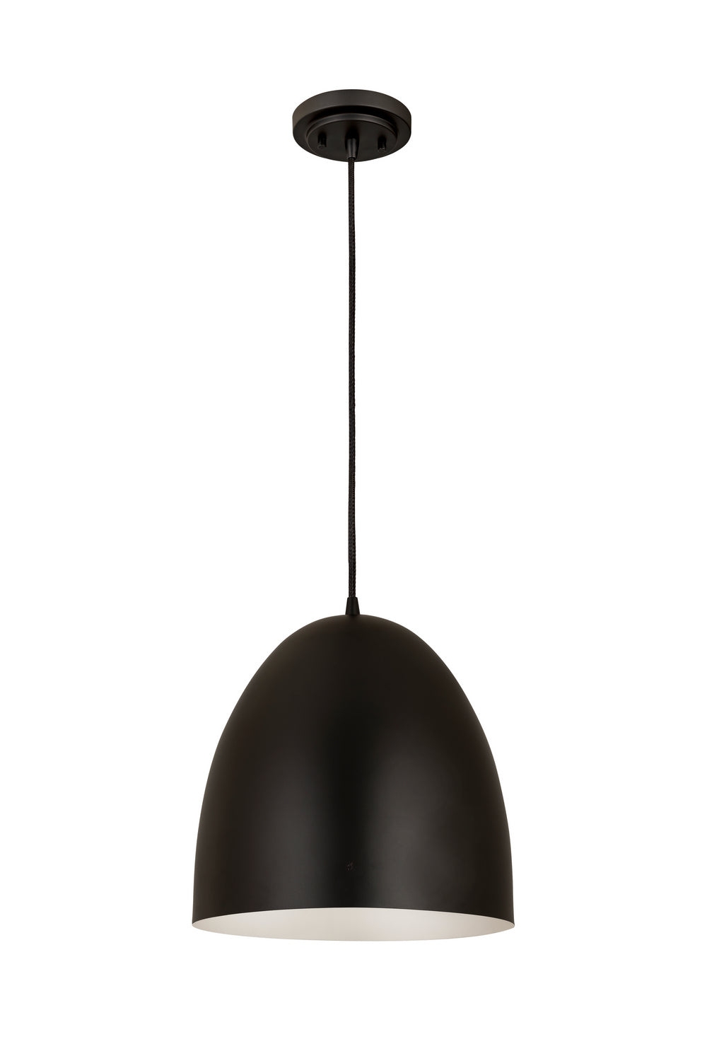 Z-Lite - 6012P12-SBK - One Light Pendant - Z-Studio - Satin Black