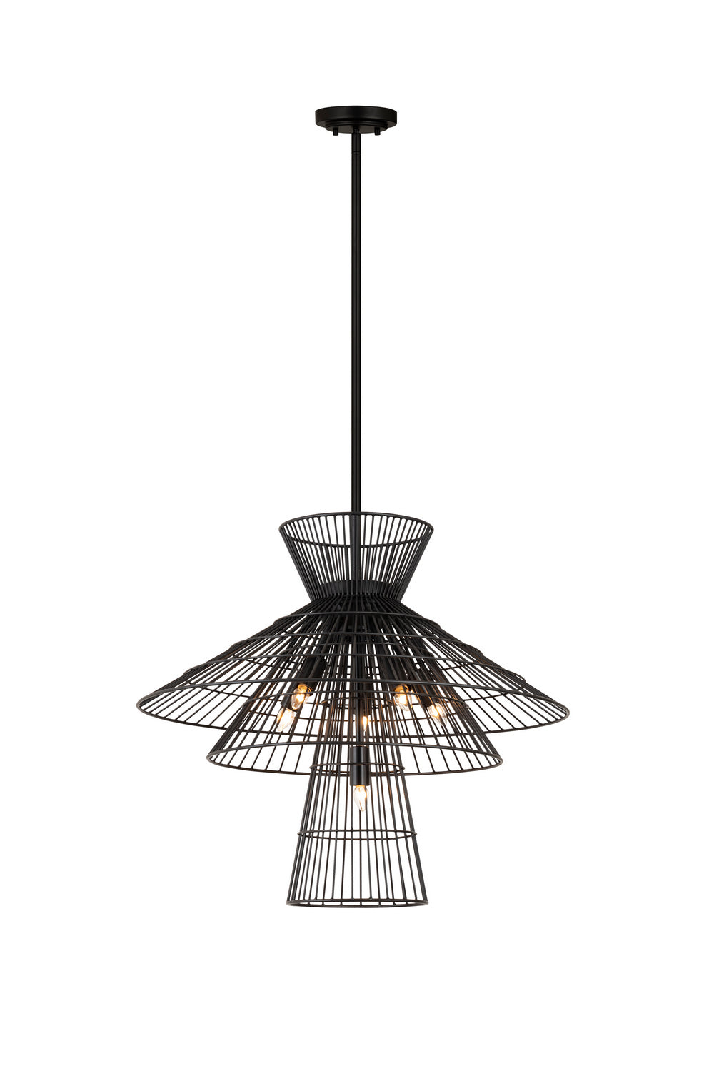 Z-Lite - 6015-6MB - Six Light Chandelier - Alito - Matte Black