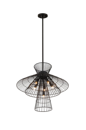 Z-Lite - 6015-6MB - Six Light Chandelier - Alito - Matte Black