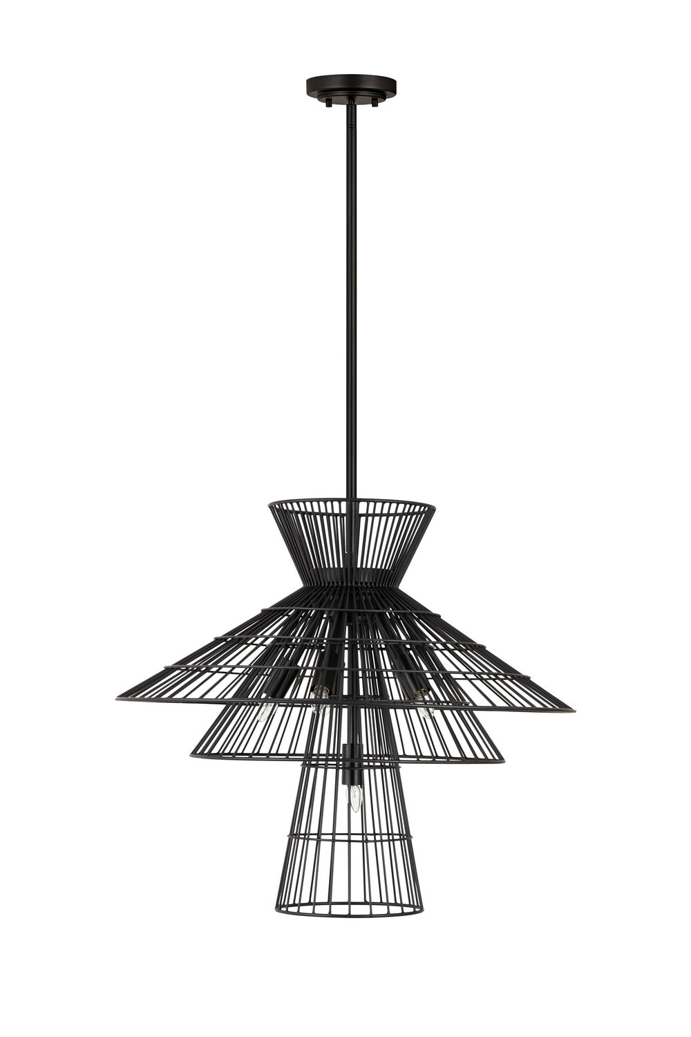 Z-Lite - 6015-6MB - Six Light Chandelier - Alito - Matte Black