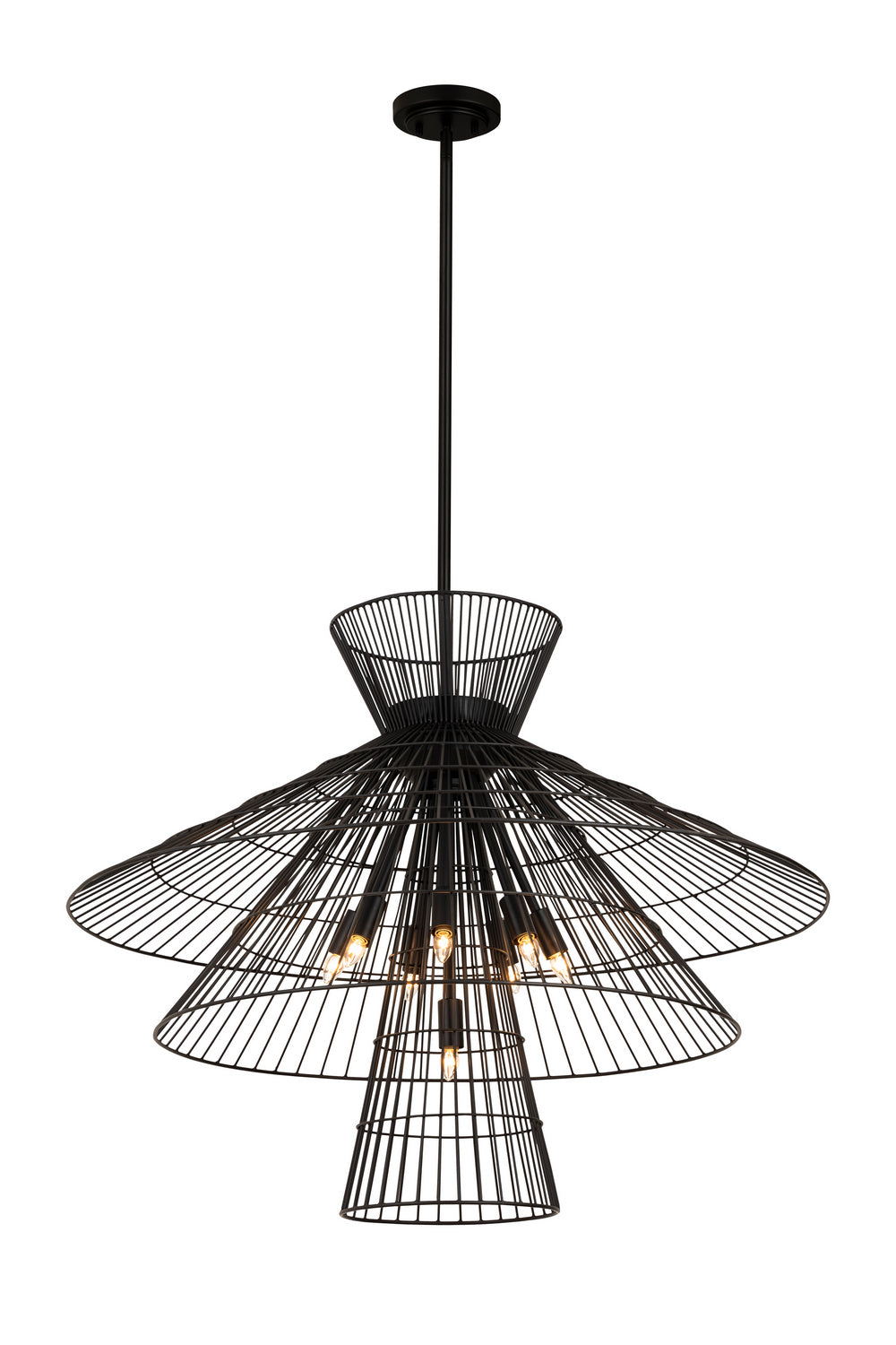 Z-Lite - 6015-8MB - Eight Light Chandelier - Alito - Matte Black