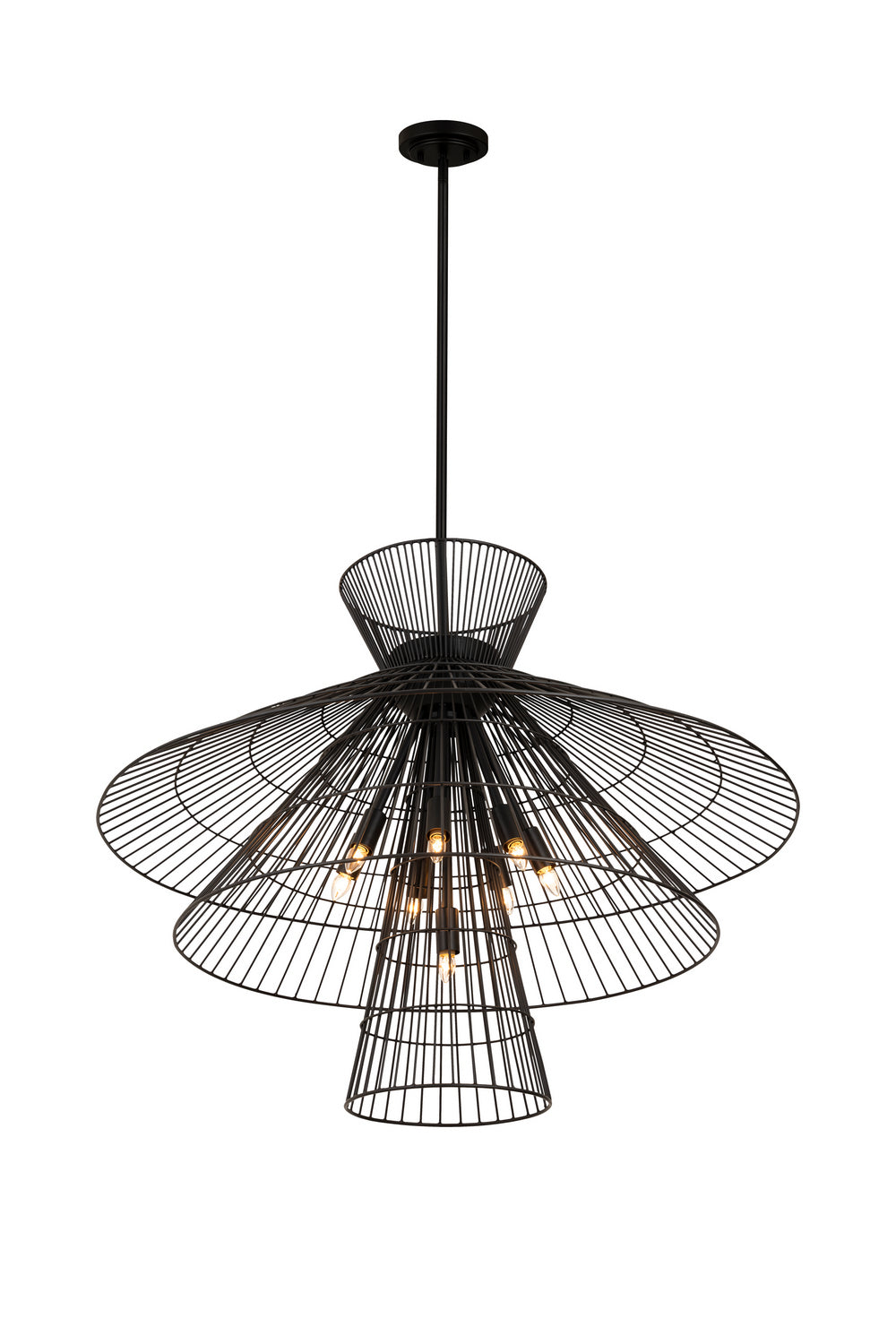 Z-Lite - 6015-8MB - Eight Light Chandelier - Alito - Matte Black