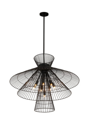 Z-Lite - 6015-8MB - Eight Light Chandelier - Alito - Matte Black