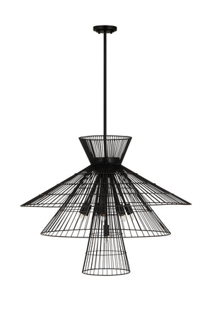 Z-Lite - 6015-8MB - Eight Light Chandelier - Alito - Matte Black