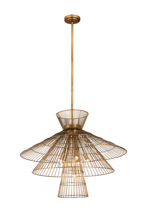 Z-Lite - 6015-8RB - Eight Light Chandelier - Alito - Rubbed Brass