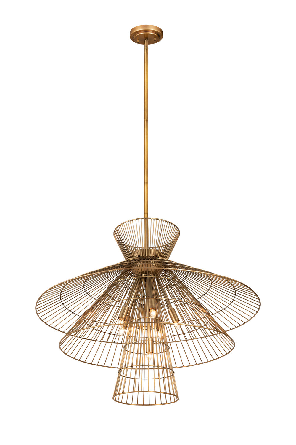 Z-Lite - 6015-8RB - Eight Light Chandelier - Alito - Rubbed Brass