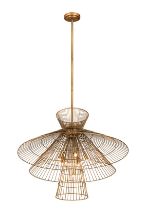 Z-Lite - 6015-8RB - Eight Light Chandelier - Alito - Rubbed Brass