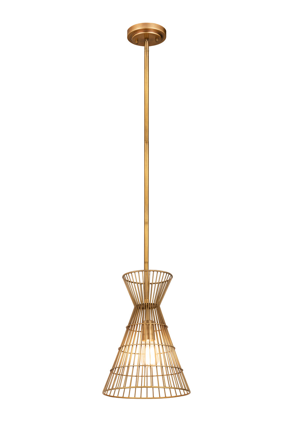 Z-Lite - 6015MP-RB - One Light Pendant - Alito - Rubbed Brass