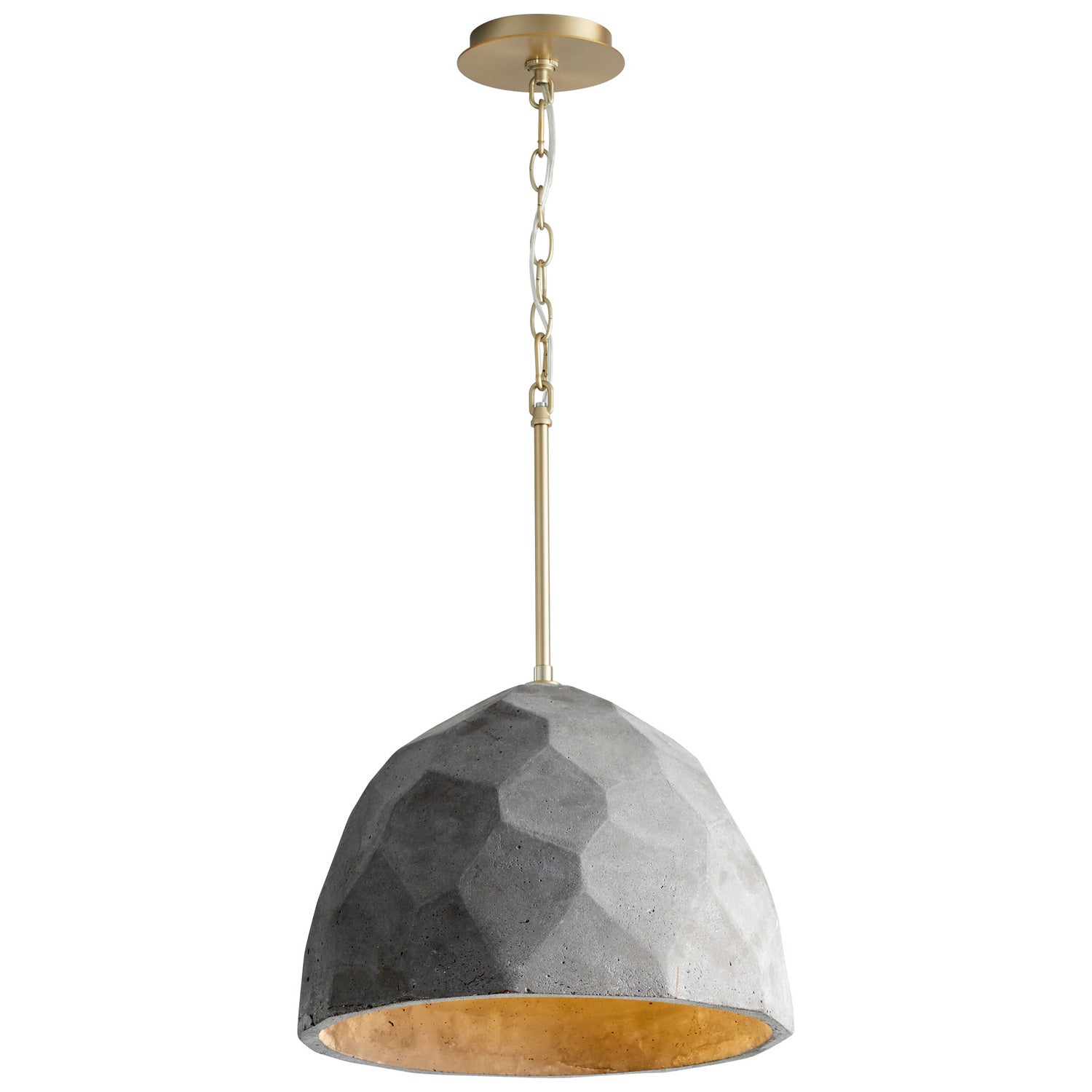 Oxygen - 3-663-1540 - LED Pendant - Maria - Dark Gray / Aged Brass