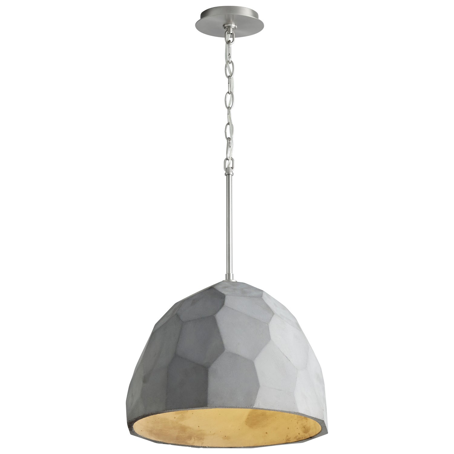 Oxygen - 3-663-1624 - LED Pendant - Maria - Grey W/ Satin Nickel