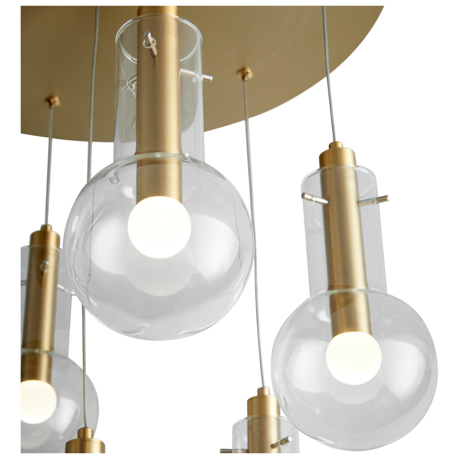 Oxygen - 3-674-40 - LED Pendant - Primo - Aged Brass