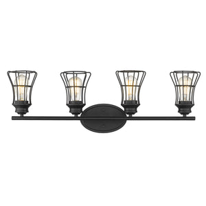 Acclaim Lighting - IN41283BK - Four Light Vanity - Piers - Matte Black