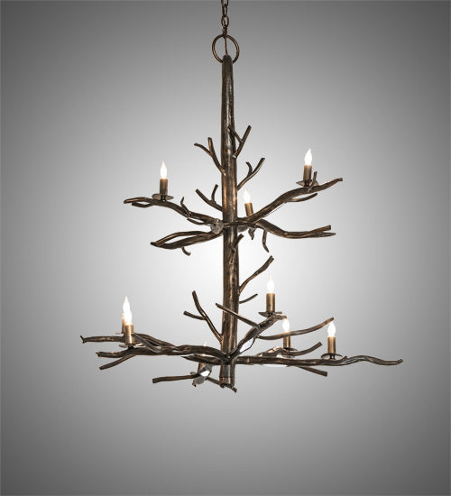 Meyda Tiffany - 223477 - 18 Light Chandelier - Winter Solstice - Antique Copper