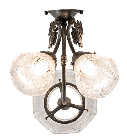 Meyda Tiffany - 240031 - Three Light Wall Sconce - Revival - Antique Pewter