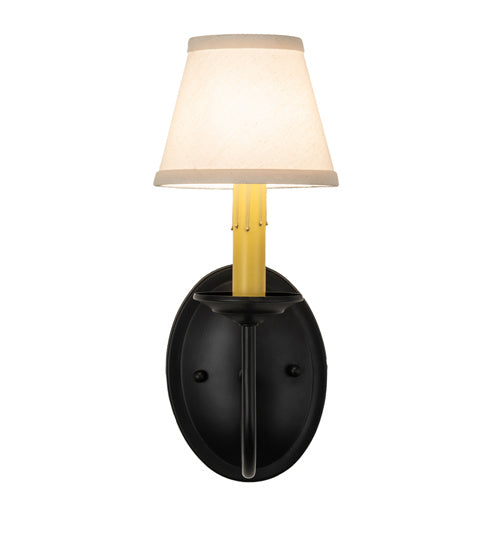 Meyda Tiffany - 240912 - One Light Wall Sconce - Jenna - Flat Black